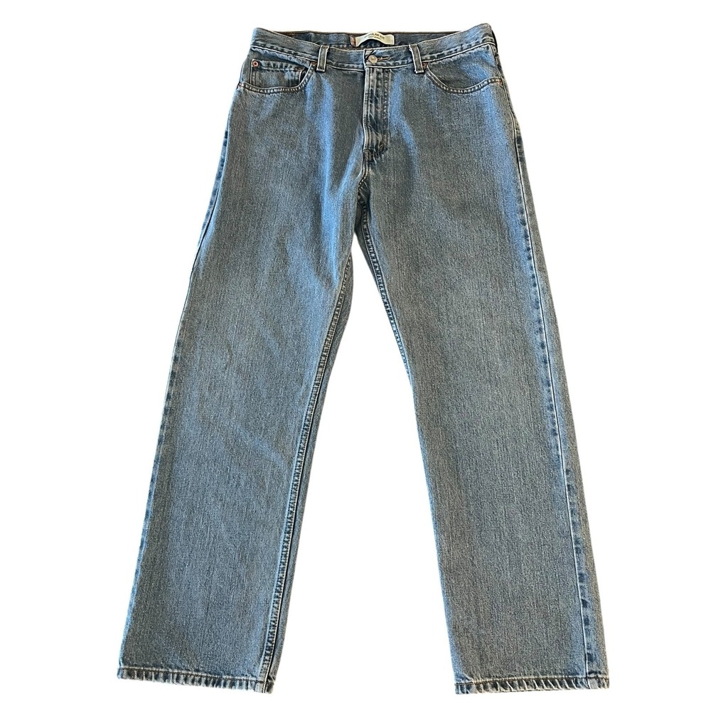 Levi's 505 Regular Fit Straight Denim‎ Jeans Mens 36x32 Medium Blue
